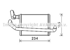 AVA QUALITY COOLING dn6423 -  Теплообменник, отопление салона